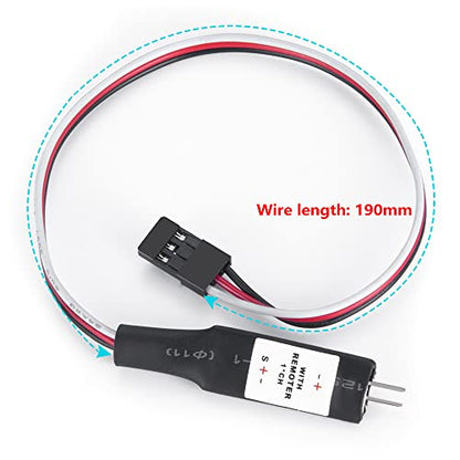 1/24 RC Car Light Control Receiver CH1 Single Channel Electronic Switch System On/Off for 1:24th Axial SCX24 RC Crawler Car Upgrade Parts - size: Single Channel