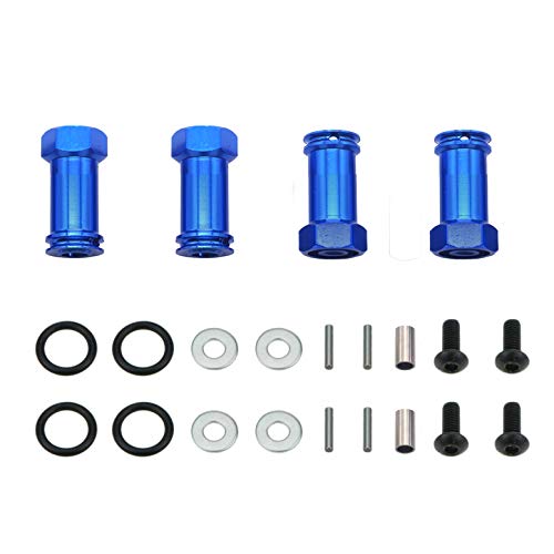 Share Goo Aluminum 12mm Wheel Hex Hub Adapters 25mm/30mm Extension Longer Combiner Compatible with Traxxas Slash 4x4 HQ 727 5807 Stampede 1/10 RC Truck Car (25mm) - size: 25mm