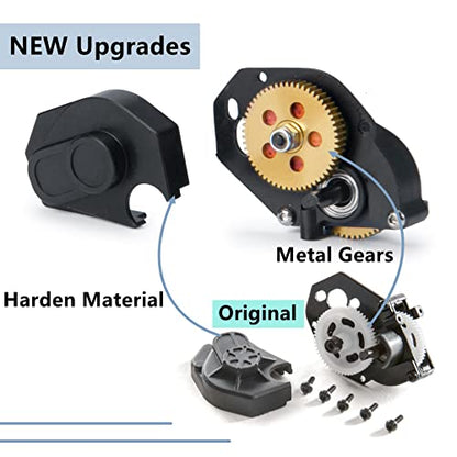 MORLORDY RC Metal Transmission Assembly Gearbox Case for 1/24 RC Crawler Car Axial SCX24 Upgrades Parts Accessories