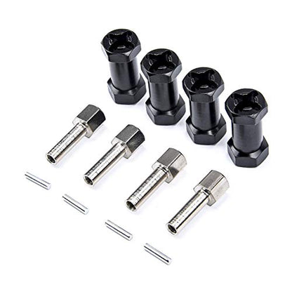 12mm Wheel Hub Hex Spacer 25mm Offset Extension Drive Adapter | For 1/10 Traxxas Rustler Axial SCX10 ii Wraith Gen7 Gen8 D90 - style: 25mm