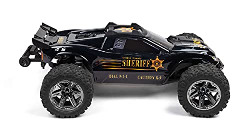 SummitLink Custom Body Compatible for Rustler 4X4, Rustler BL-2S, Rustler 4x4 Ultimate 1/10 Scale RC Car or Truck(Truck not Included)-1 (Muddy Orange Over Black Style)
