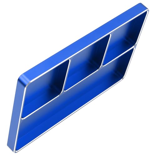 Universal Aluminum RC Screw Tray Magnet Screws Holder Plate Screw Organizer Tool Compatible with Redcat Traxxas Arrma HPI Axial Wltoys RC Car Boat Helicopters Airplane (Blue) - color: Blue