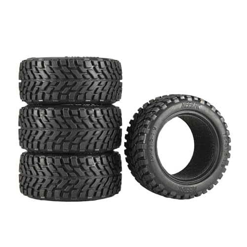 4PCS 76mm/2.99inch RC Car Rubber Tyre Wheel Tire for 1/12 1/14 1/16 Off-road Climbing On-Road Touring Car