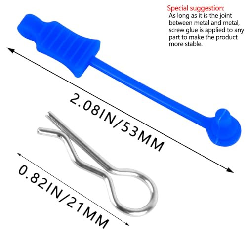 RC Upgrades Part for 1/10 1/12 1/14 1/16 RC Car,RC Metal Body Clip Retainer Shell Fixed Buckle Lock Hop Up,(30PCS) Navy Blue - color: Navy Blue/30pcs
