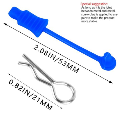 RC Upgrades Part for 1/10 1/12 1/14 1/16 RC Car,RC Metal Body Clip Retainer Shell Fixed Buckle Lock Hop Up,(30PCS) Navy Blue - color: Navy Blue/30pcs