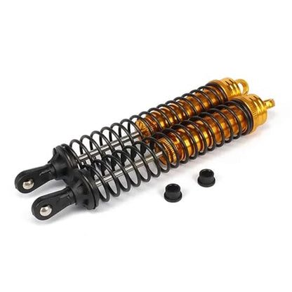 Rc Car Oil Shock Absorber 4PCS 140mm Aluminum Shock Absorber Damper for rc car 1/8 buggy truck oil adjustable upgraded Hop-up parts(Yellow) - color: Yellow