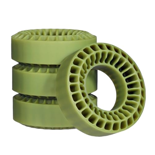 Silicone Rubber Tires Foam Inserts for 1/18 1/24 RC Crawler Fit for 1.0 inch 59-62mm*24mm Wheel Tires (4pcs Green) - color: 4pcs Green