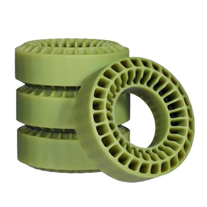 Silicone Rubber Tires Foam Inserts for 1/18 1/24 RC Crawler Fit for 1.0 inch 59-62mm*24mm Wheel Tires (4pcs Green) - color: 4pcs Green