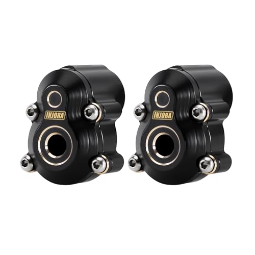 INJORA 45g Black Coating Brass Rear Outer Portal Housing for 1/18 RC Crawler Redcat Ascent-18 RC Upgrade Part