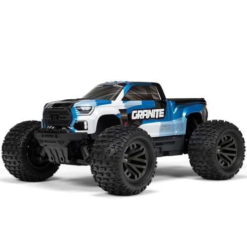 ARRMA RC Truck 1/10 Granite 4X4 223S BLX BRUSHLESS Monster Truck RTR, Blue | With DSC, Batteries and Charger Not Included, ARA4302V4T1 - color: Blue