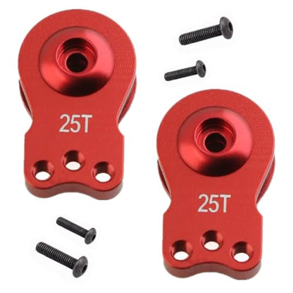 Aluminum 25T Servo Horn 3-Hole Adjustable Servo Saver | for 1/8 1/10 RC Car Boat | Hi-Torque Steering Arm