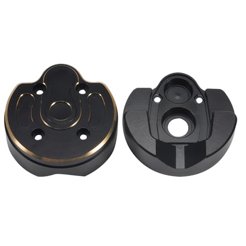 168g Brass Rear Axle CVD Weight Cover Upgrade for 1/10 SCX10 III | Fit SCX10 III Capra, AR45P, UTB10, Vanquish F9 CP44 1.9. Extra weight for crawling grip. Durable brass, easy to install - size: Portal Cover B