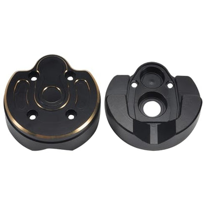 168g Brass Rear Axle CVD Weight Cover Upgrade for 1/10 SCX10 III | Fit SCX10 III Capra, AR45P, UTB10, Vanquish F9 CP44 1.9. Extra weight for crawling grip. Durable brass, easy to install - size: Portal Cover B