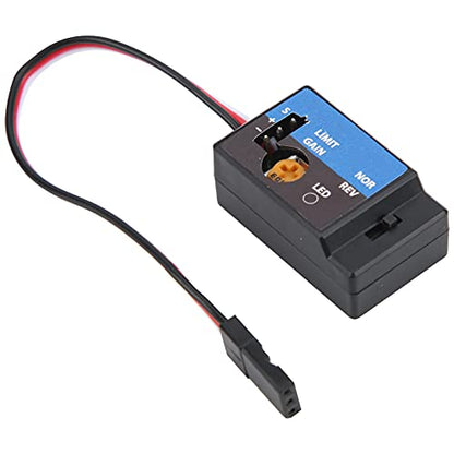 RC Racing Car Mini Auxiliary Gyroscope with SMM System for Drifting High Stability, Analog and Digital Steering Gear Compatible RC Mini Gyroscope Module for WPL D12
