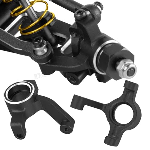 RC Upgrades Part for 1/24 Micro-B 2S 2WD,1/28 Micro-T 2S 2WD,Aluminum Suspension Arms/Caster Block/Steering Blocks/Rear Stub Axle Carriers/Suspension Mount,Black(LOS-1768,LOS-1761) - color: Black-(upgrades Part）