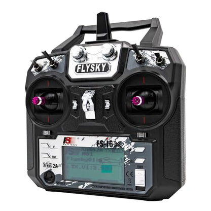 Flysky FS-i6X 10CH 2.4GHz RC Transmitter Controller with iA6B 6CH Receiver for Fixed-Wing, Glider, Helicopter, and RC Boat