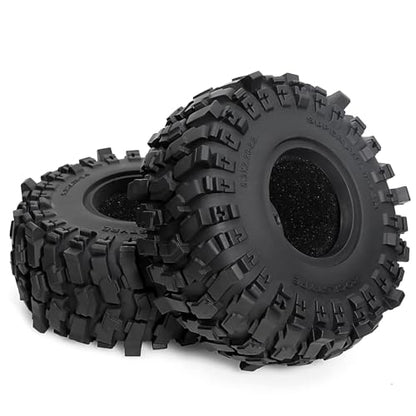 2.2 RC Crawler Tires OD 5.3'' fit 2.2 Beadlock Wheels 1/10 All Terrain Super Grip Soft Tyres For 1:10 1:8 Mud Crawler Turck Car Traxxas TRX4 Axial SCX10 RC4WD RBX10 MJX H8H MK07 4PCS