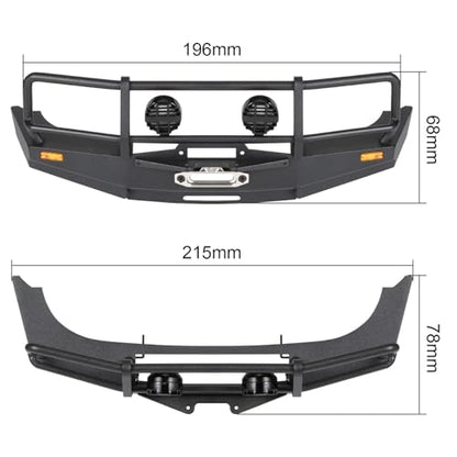Rc Bumper for LC80 RUN80 RC for Rock Crawler for Chassis 1/10 rc Car Hand Welded Metal Bull Bar Front Bumper Kit