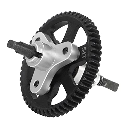 Aluminum Steel Differential Slipper Clutch, Slipper Clutch Assembly, 54T Aluminum Steel Differential Gear Slipper Clutch for Traxxas Slash 4x4 1/10 RC Car (Silver) - color: Silver