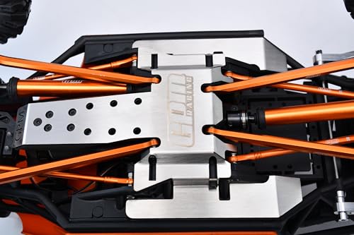 Stainless Steel Chassis Skid Kit Thick 1mm for Vanquish 1:10 H10 Optic Kit/Yokohama RTR/Sparco RTR Rock Crawler Upgrades