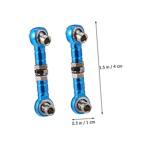2pcs Rc Car Truck Steering Linkage Tie Rod Adjustable Nut Lightweight Soft Material