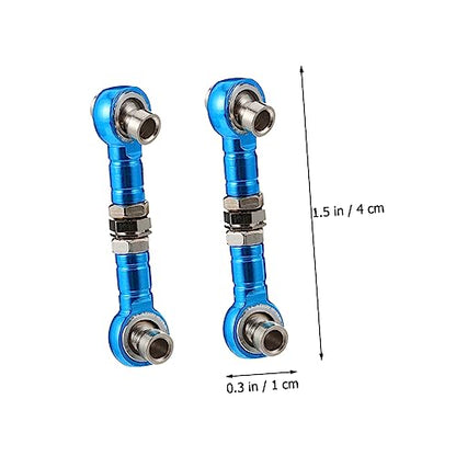 2pcs Rc Car Truck Steering Linkage Tie Rod Adjustable Nut Lightweight Soft Material