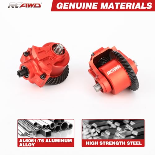 RCAWD ARRMA 3S Full Metal F/R Helical Diff Gearbox Assembly 20K | For ARRMA Granite,Senton, Old Big Rock, Typhoon, 3S Brushless and Brushed Series 1/10 Upgrade Parts