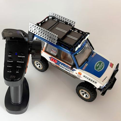WPLDEWAN RC Rock Crawler RC Truck 4x4 1/18 Scale Remote Control Truck RTR | All Terrain Car Off Road Hobby Climber for Adult with Proportional Control 3 Speed Light System LR1801