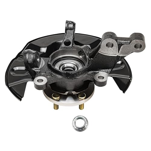 Detroit Axle - Front 4pc Steering Knuckles Kit for 03-08 Toyota Corolla, 2 | Steering Knuckles & Wheel Bearing Hubs 2 Outer Tie Rods 2003 2004 2005 2006 2007 2008 Replacement - size: 4SU47746/Kit