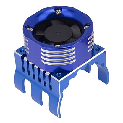 DKKY 42mm RC Cooling Fan Motor Heatsink 21000 RPM for Axial SCX10 Traxxas TRX4 Slash/Rustler/Stampede/Bandit Arrma Kraton Mojave Senton 1/8 1/10 RC Crawler Car 4274 4268 Motor, Blue - color: Blue