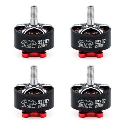 Surpass Hobby S2207 Brushless Motor 2550KV 4S Drone Motor fit for 5-6inch Propellers RC Models FPV Racing Drone Quadcopte(4Pack) - size: 2550kv, style: S2207-4pcs