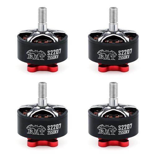 Surpass Hobby S2207 Brushless Motor 2550KV 4S Drone Motor fit for 5-6inch Propellers RC Models FPV Racing Drone Quadcopte(4Pack) - size: 2550kv, style: S2207-4pcs