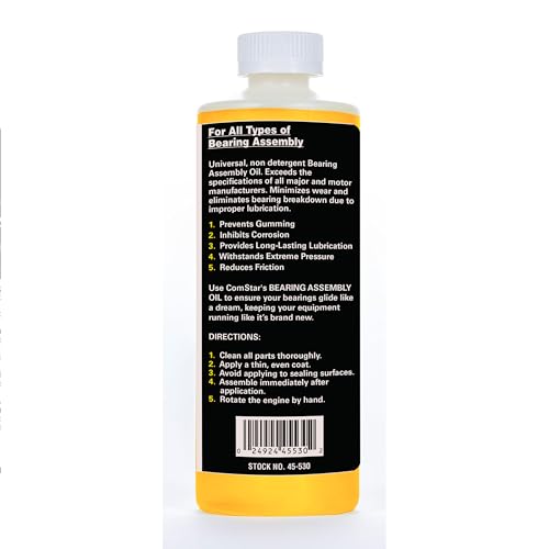 Bearing Assembly Lube Oil 1 pt SAE 20 Non-Detergent, AGMA #2 Grade | Prevents Against Rust & Ware, Prevents Gumming, Long-Lasting Lubrication, Withstands Extreme Pressure, Made in USA - size: 1 Pint