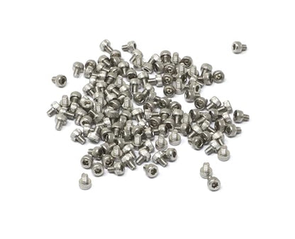 iexcell 100 Pcs M2.5 x 3mm Thread Pitch 0.45 mm Stainless Steel 304 Hex Socket Head Cap Screws Bolts Kit - size: M2.5 x 3mm