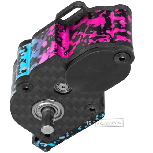 LCG Transmission Box Gearbox Upgrades Part for 1/10 RC Crawler car SCX10 SCX10 ii 90047 Wraith,Center Transmission Gearbox,Aluminum Middle Transmission Hops Up,Colorful
