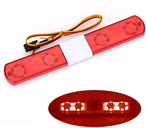RC Car Alarming Light,WONFAST Multi-Function LED Police Night Light Bar Flash Lamp Compatible with 1/8 1/10 1/12 1/24 RC Model Car for HSP TRX4 Tamiya CC01 Axial SCX10(145mm-Red) - color: 145mm-Red
