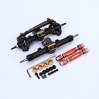 RCAWD Aluminum Worm Axles with Center Drive Shaft for 1/24 ECX Barrage Front Rear Axle RGT FTX 1/24 Series Upgrades Parts