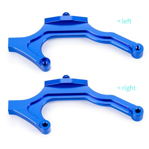 RCHUBAM 2PCS Rear Body Mount Braces for 1/10 Team Associated DR10 | Aluminum Alloy Rear Body Mount,RC Drag Race Car Upgrade Parts - style: Blue
