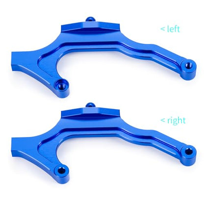RCHUBAM 2PCS Rear Body Mount Braces for 1/10 Team Associated DR10 | Aluminum Alloy Rear Body Mount,RC Drag Race Car Upgrade Parts - style: Blue