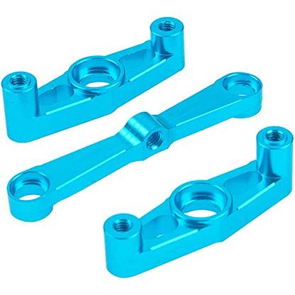Aluminum Alloy Steering Assembly w/Bearings Compatible with Tamiya TT02 1/10 RC On Road Touring Car Upgrade Parts