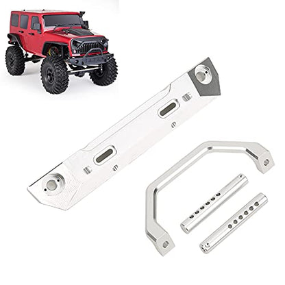 RC Aluminum Alloy Front Bumper for RGT 1/10 Truck, Front Anti - Collision Bar, Lightweight Durable Upgrade Part, Compatible with EX86100 Off - Road Rock Cruiser (Silver R86025S) - color: Silver R86025s