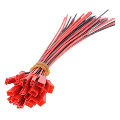 MERRYHAPY 20pairs Pin Connector Kit with Silicone Wire of Male and Female Connectors Red Black for Helicopters and Indoor Planes