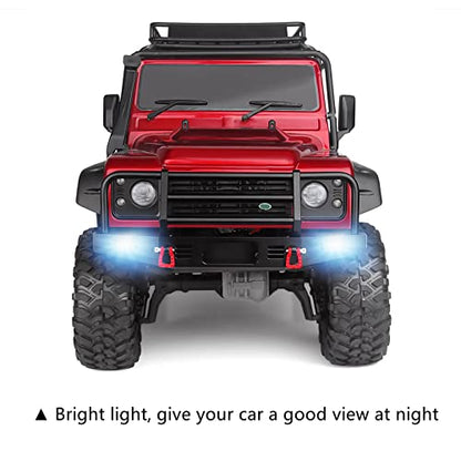 INJORA Adjustable Metal Front Bumper for 1/10 TRX4 SCX10 SCX10 II (Black) - color: Black
