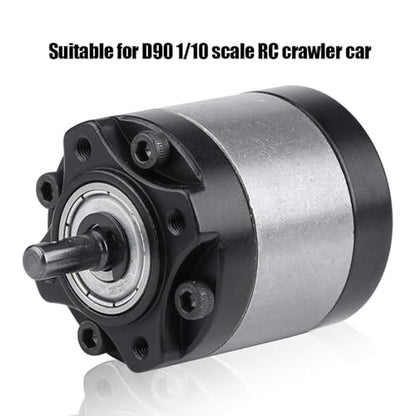 RC Gearbox, Model Accessory 1:5 Planetary Gearbox Transmission Case Replacement Accessory for D90 1/10 Scale RC Crawler Car