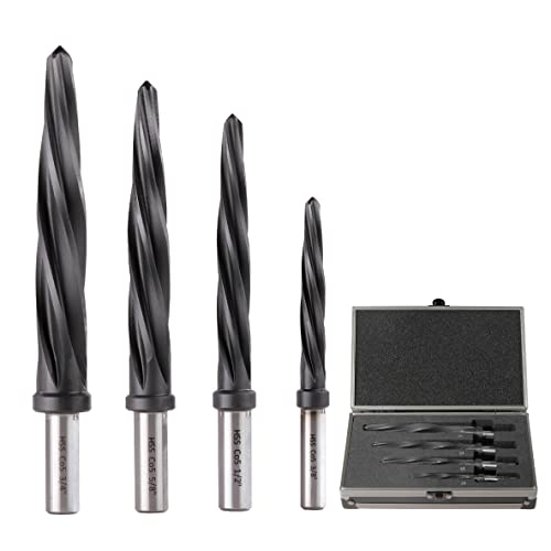 3/8", 1/2", 5/8", 3/4” M2 Chucking Reamer to Enlarge - size: M35 Set (4PCS)