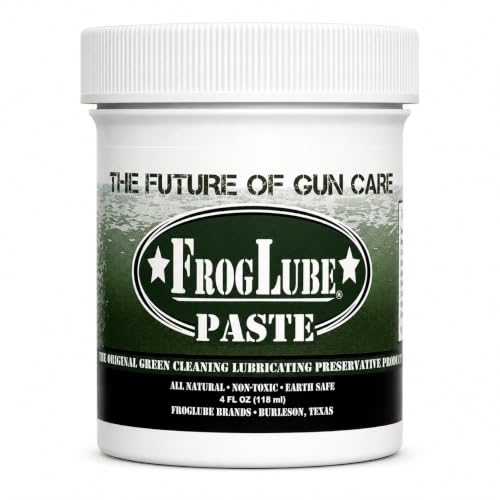 FrogLube Paste Gun Lubricant - Non Toxic Gun Grease - Lubricates & Protects | Minty Scent Gun Lube, Bonds to Metal & Prevents Carbon, Fouling, Lead, & Copper Build Up - Stays Cleaner Longer - size: 4oz