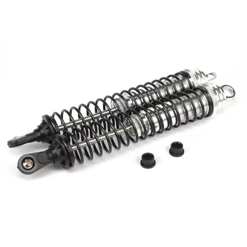 Rc Car Shock Absorber for Hsp for Hpi for Losi 1/8 2PCS 140mm Aluminum Shock Absorber Damper Rc Car for Buggy Truck Oil Adjustable Parts Upgraded Replace Use(Silver) - size: Silver