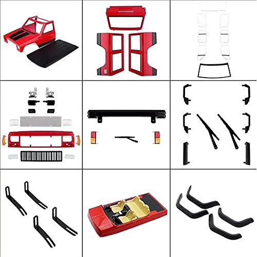 RC Car Hard Body Shell Kit,313mm Wheelbase Cherokee Body Car Shell for 1/10 RC Crawler Axial SCX10 & SCX10 II 90046 90047 TRX4 Kit (Army Green) - color: Army Green