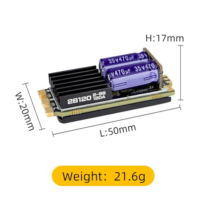 120A ESC 2-8S Brushless AM32 for RC Cars Boats Trucks | STM32G071, 64MHz, Forward Reverse Brake, Dshot, PWM, Oneshot, Multishot