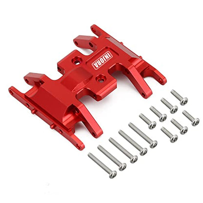 INJORA RC Skid Plate for Axial SCX24 Bronco Gladiator Deadbolt C10 Upgrades Parts 1/24 RC Crawler（Red） - color: Red